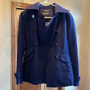 Express Women's Navy Peacoat